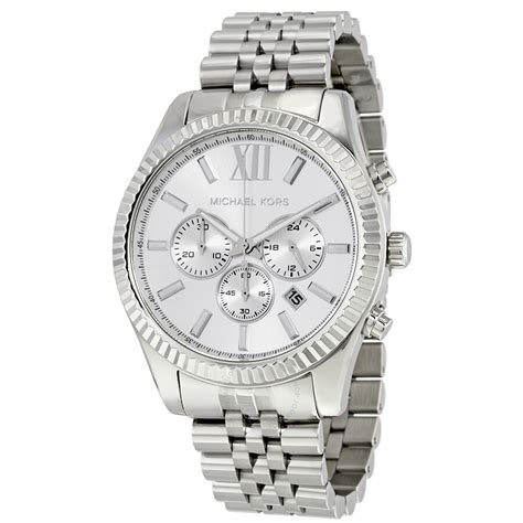 michael kors mens watches silver